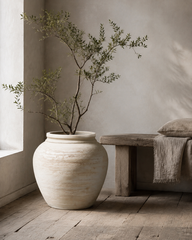 Planter Botta Travertino Strato